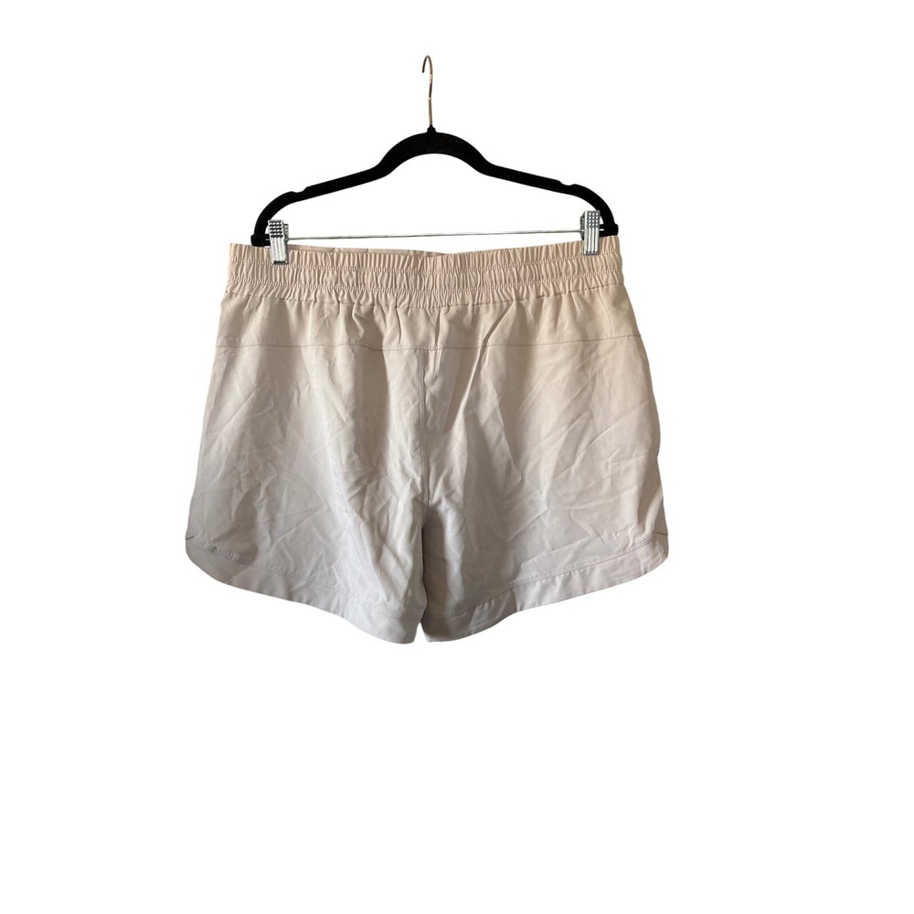 RBX Mens Large‎ Beige Athletic Drawstring Workout Shorts with Pockets L 0502 - Picture 3 of 7